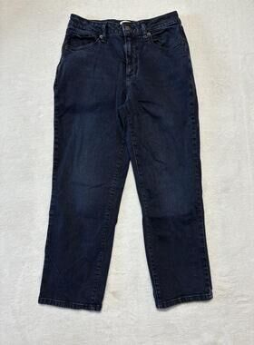 Sonoma Goods For Life Jeans Womens 8P Blue High Rise Straight Dark Wash Stretch